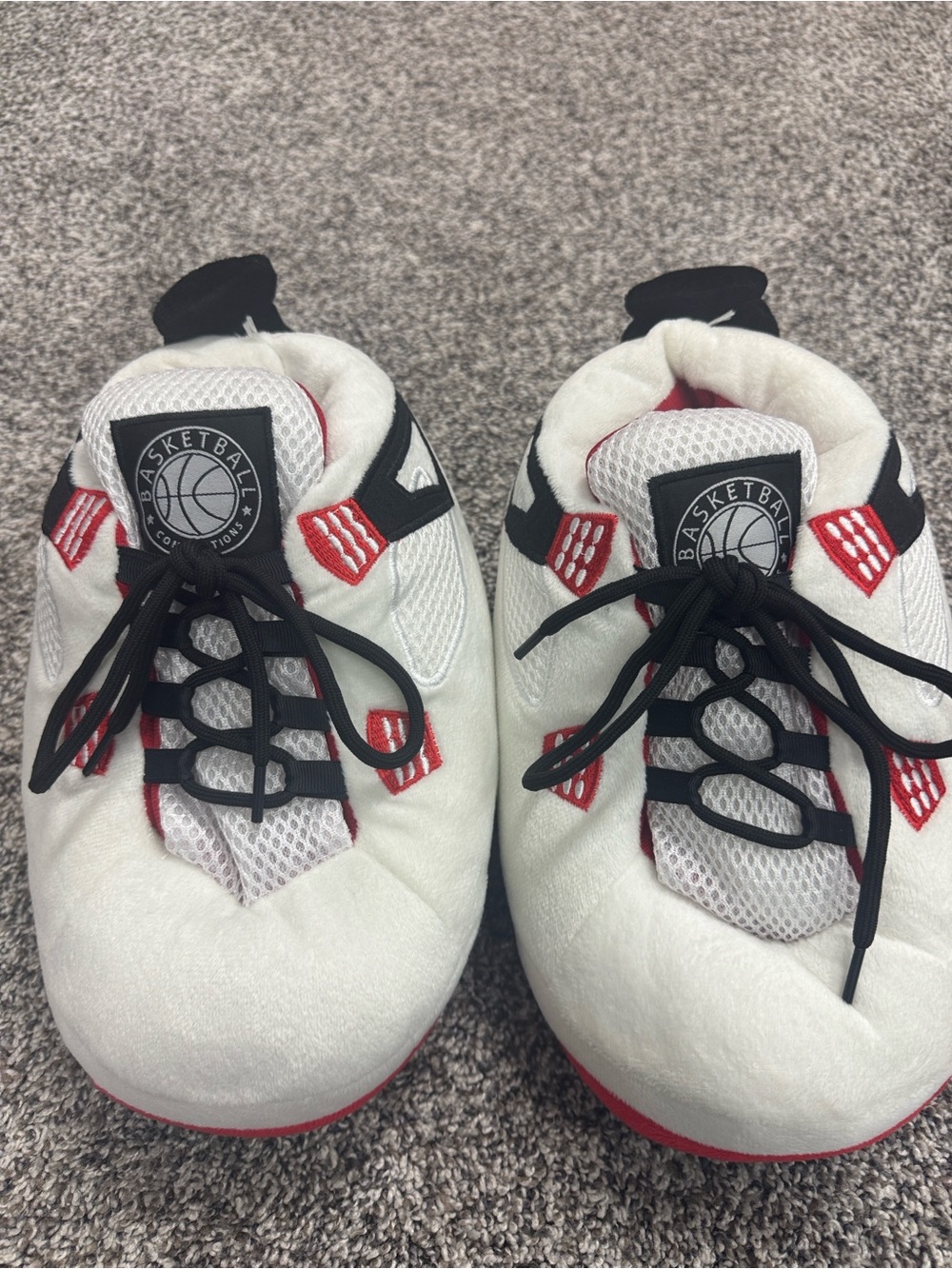 NWOT Kids Air Jordan Basketball Plush Slippers
